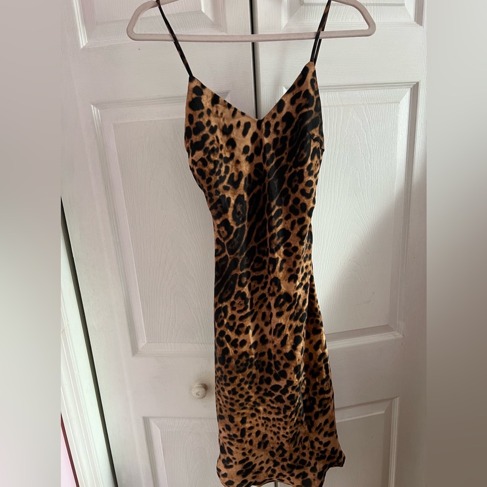 Forever 21 Leopard Print Midi Dress